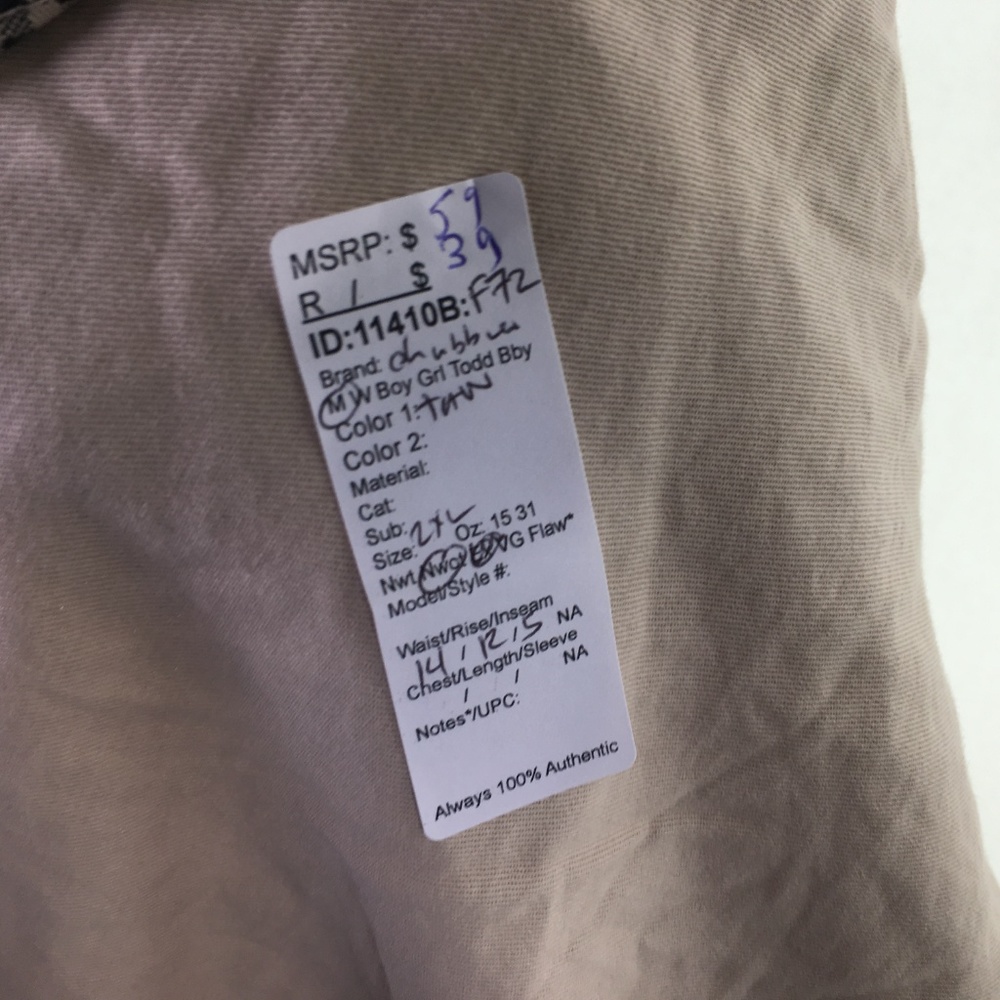 Chubbies Mens Tan Casual Shorts DR11410 2XL - Picture 4 of 4